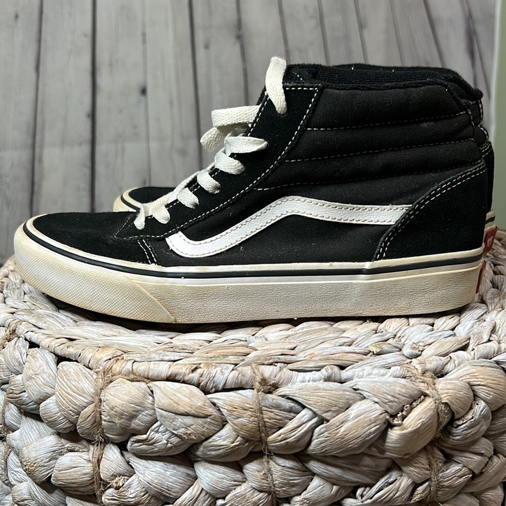 Vans Old Skool Black High Tops 5.5 - Picture 5 of 8